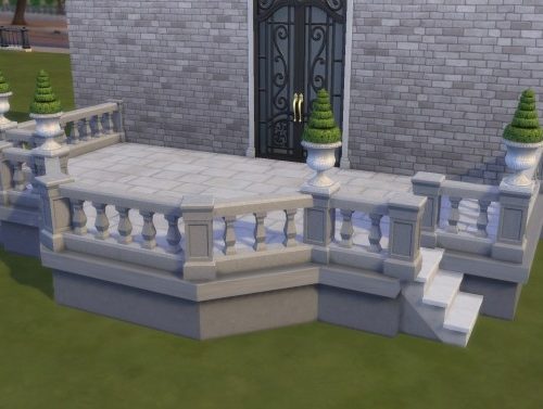 Baluster Rail Fence by TheJim07 at Mod The Sims