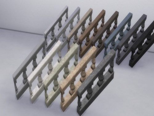 Baluster Stair Railing by TheJim07 at Mod The Sims