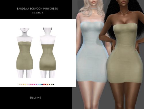 Bandeau Bodycon Mini Dress