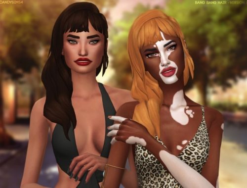 BANG BANG HAIR 2 versions at Candy Sims 4