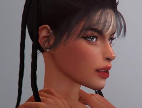 Bangs 1﻿ hairstyle at MMSIMS