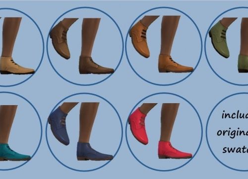 BASE GAME ANKLE OXFORDS V2 at Sims4Sue