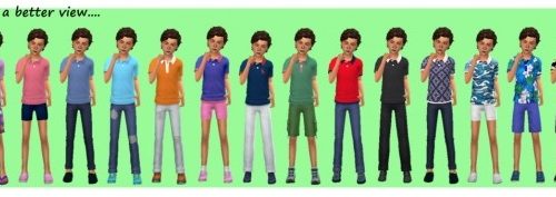 BASE GAME BASIC POLO (CM) at Sims4Sue