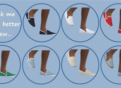 BASE GAME CANVAS ESPADRLLES at Sims4Sue