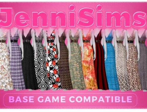 BASE GAME COMPATIBLE Dress at Jenni Sims