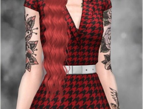 BASE GAME COMPATIBLE DRESS at Jenni Sims
