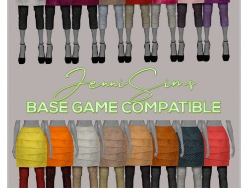 BASE GAME COMPATIBLE skirt at Jenni Sims
