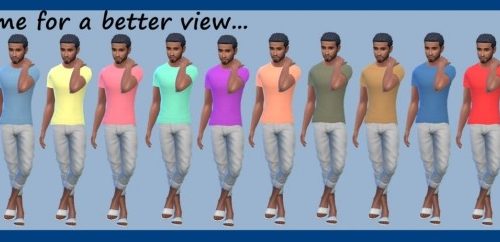 BASE GAME CREW NECK TEE at Sims4Sue