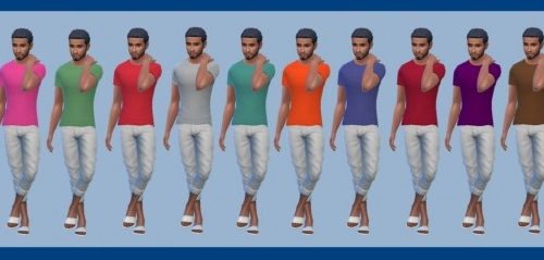BASE GAME CREW NECK TEE at Sims4Sue