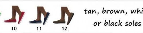 BASE GAME LEATHER SLIP-ONS at Sims4Sue