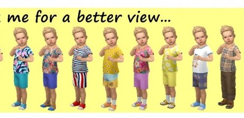 BASE GAME PATTERNED TEE TU at Sims4Sue