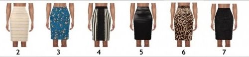 BASE GAME PENCIL SKIRT at Sims4Sue
