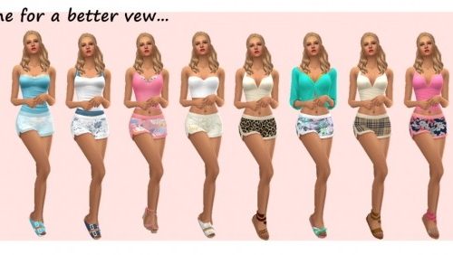 BASE GAME SHORT SHORTS at Sims4Sue