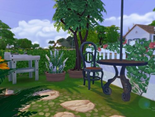 Base game starter home by Tiphaine Sims at L’UniverSims