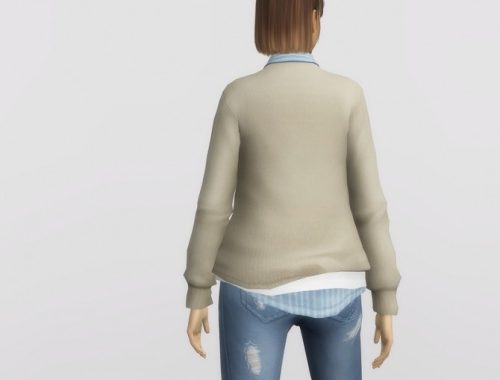 Basic sweater 2 F (27 colors) at Rusty Nail