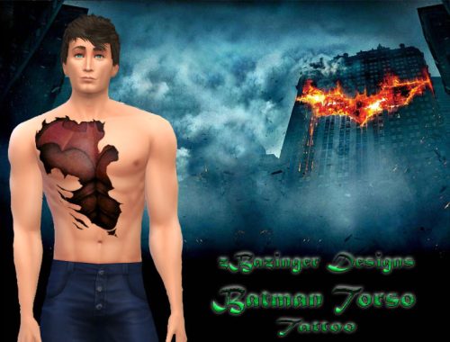 Batman Torso Tattoo