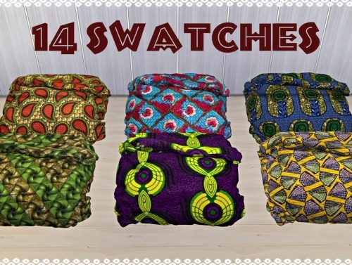 Sympxls African Comforter recolors at TaTschu`s Sims4-CC