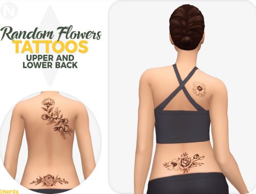 Random Flowers Tattoos