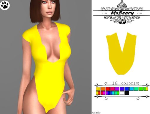 V-Neck Swimsuit