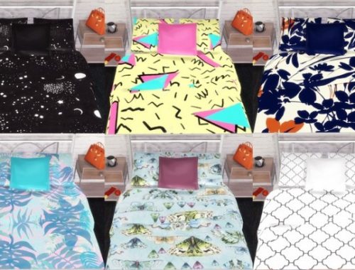 Blankets and Cushions at Descargas Sims
