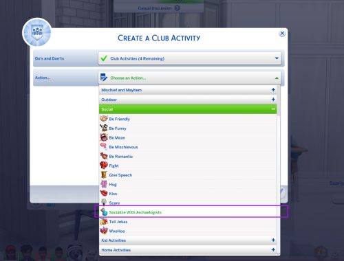 Custom Club Activities