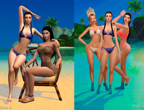 Beach girls - Pose pack