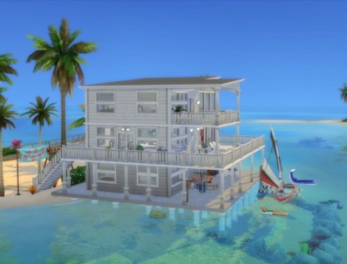 Beach House by halfasianbanana at Mod The Sims