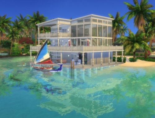 Beach House by halfasianbanana at Mod The Sims