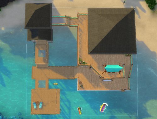 Beach House - Sims July No CC