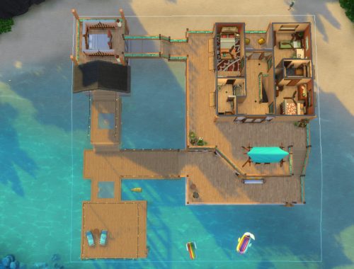 Beach House - Sims July No CC