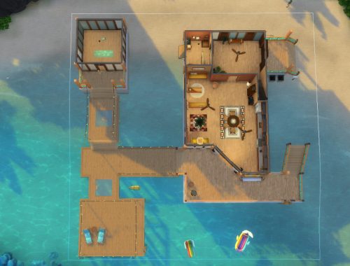 Beach House - Sims July No CC