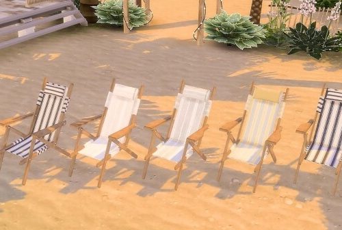Beach Umbrella and Chairs at Ruby’s Home Design