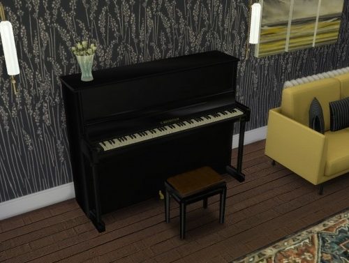 Bechstein Upright Piano by PeterJames88 at Mod The Sims
