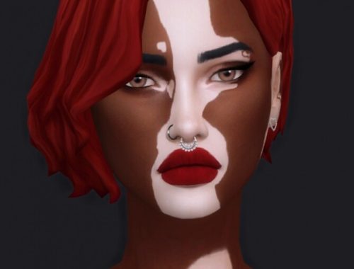 BECKY simple short wavy bob with ombré colors at Candy Sims 4
