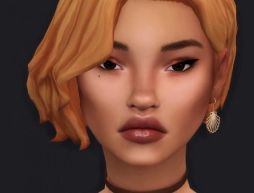 BECKY simple short wavy bob with ombré colors at Candy Sims 4