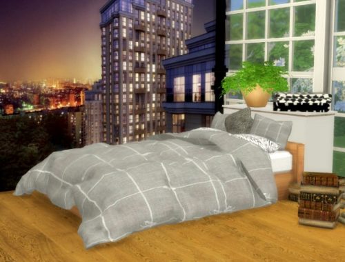 Bed, Bedding & Pillows by Oldbox at All 4 Sims