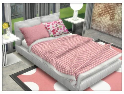 Bed Blanket & Pillows by Oldbox at All 4 Sims
