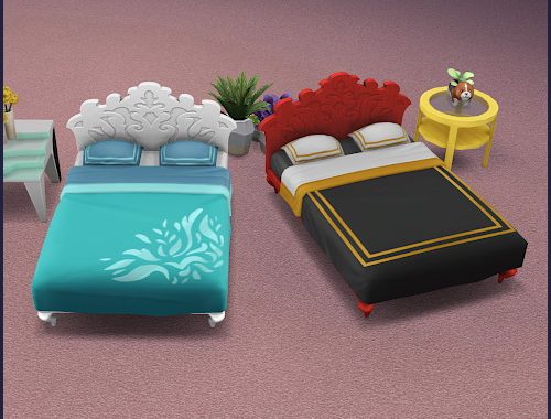 Bed frame recolors at CappusSims4You