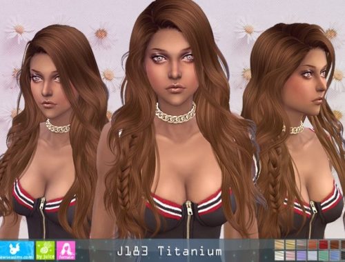 J183 Titanium hair (P) at Newsea Sims 4