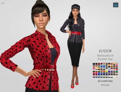 Belaloallure Brooke Top RC at Elfdor Sims