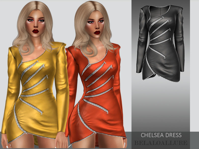 belaloallure_Chelsea dress - The Sims 4 Catalog