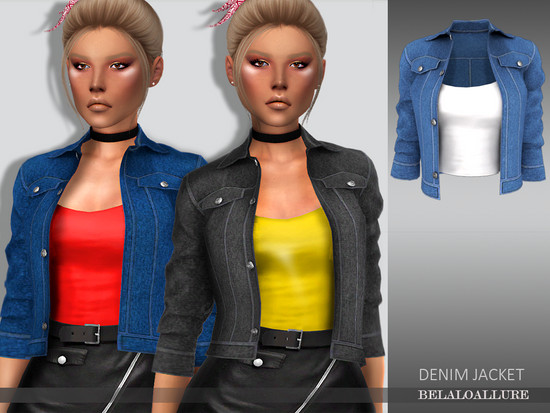 Belaloallure_Denim jacket - The Sims 4 Catalog