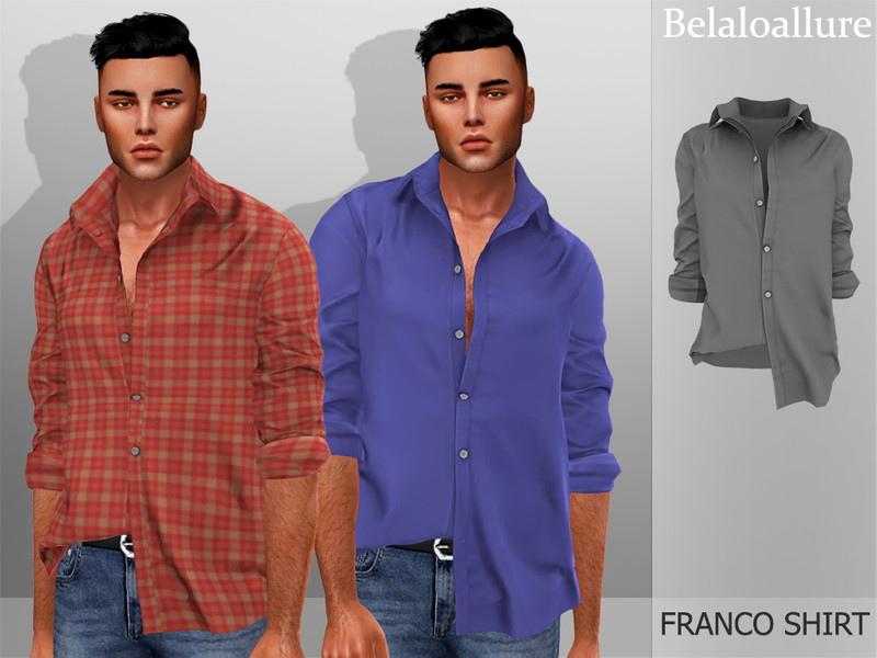 Belaloallure_Franco shirt - The Sims 4 Catalog