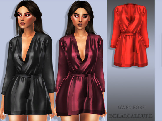 belaloallure_Gwen robe - The Sims 4 Catalog