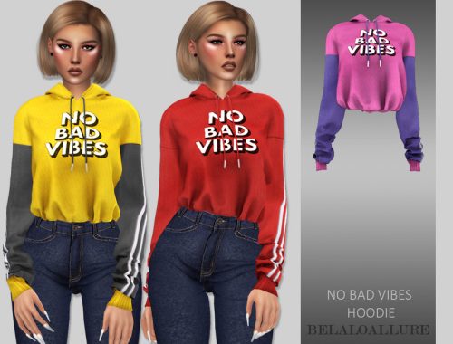 Belaloallure_No bad vibes hoodie