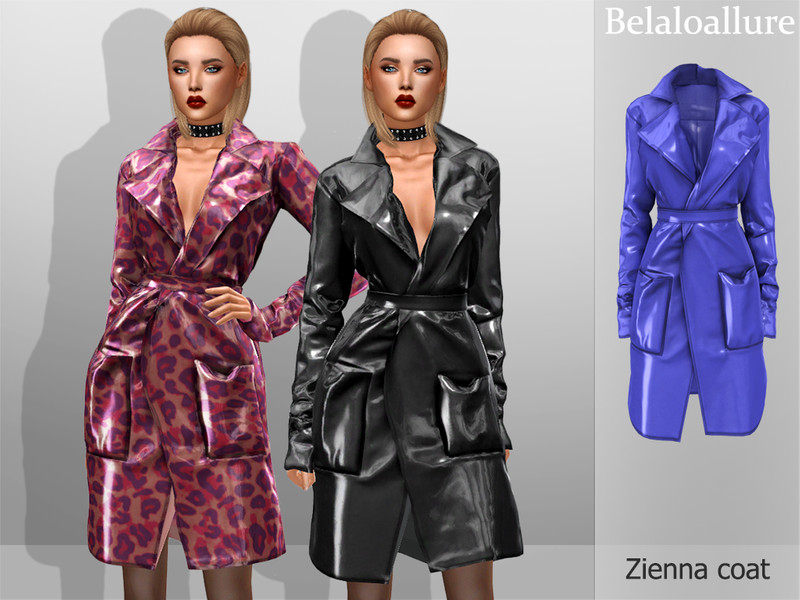 Belaloallure_Zienna coat - The Sims 4 Catalog