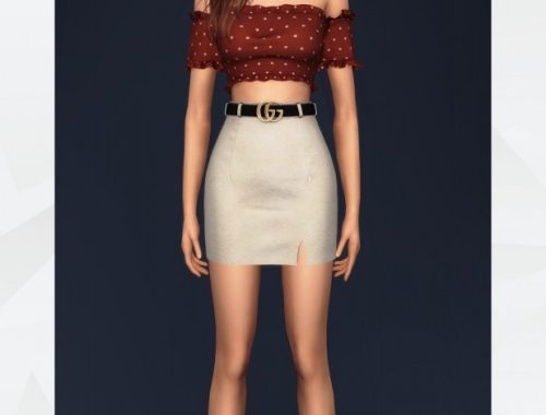 Belted Basic Skirt at Gorilla