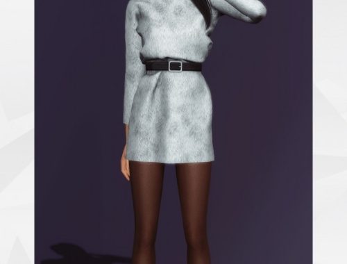 Belted Fur Dress at Gorilla