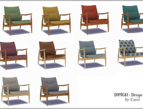 Benali Penthouse bedroom paintings & chair at DOMICILE Design TS4