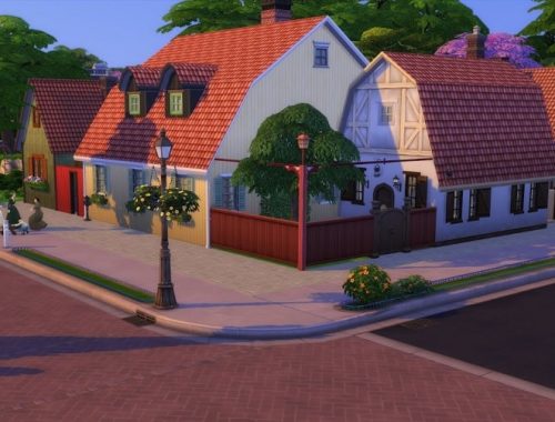 Beskows Block Swedish house at KyriaT’s Sims 4 World